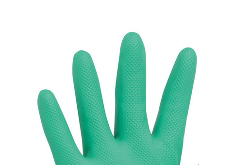 Перчатки хозяйственные Laima Expert Нитрил 605002 нитриловые зеленые 9L 1 пара