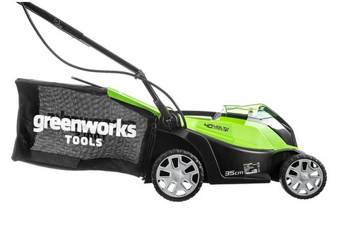 Газонокосилка аккумуляторная Greenworks G40LM35K2