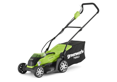 Газонокосилка аккумуляторная Greenworks G40LM35K2