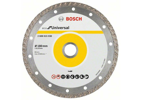 Диск алмазный Bosch Eco Universal Turbo 2608615047 180х22,2 10 шт