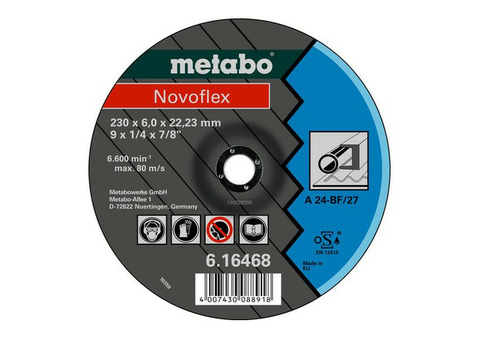 Круг обдирочный SP-Novoflex 230х6.0х22.23мм RU сталь Metabo 617173000