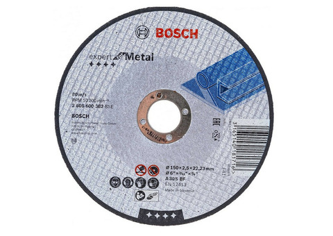 Круг отрезной по металлу Bosch 2608600382 150x2,5 мм