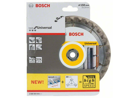 Диск алмазный отрезной Bosch 2608603631 Best for Universal 150х22,2 мм