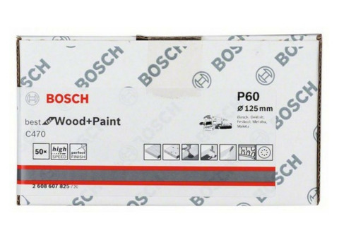 Круг шлифовальный Bosch 2608607825 125 мм K60 B.F.Wood 50 штук