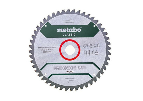 Диск пильный254х30 НМ 48WZ 5 отр. для торцовок Metabo 628061000