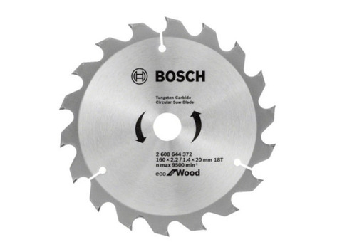 Диск пильный Bosch Eco for Wood 160х20 18T 2608644372