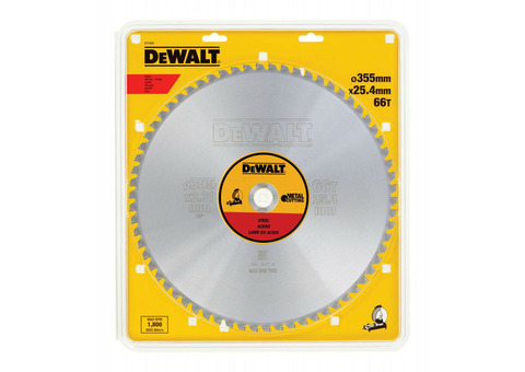 Диск пильный по дереву Dewalt Metal Cutting DT1926 355х25,4 мм 66 зубьев