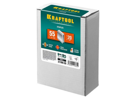 Скобы для степлера Kraftool 31789-20 20 мм 5000 штук