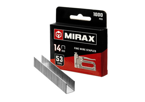 Скобы для степлера Mirax 3153-14 тип 53 14 мм 1000 штук