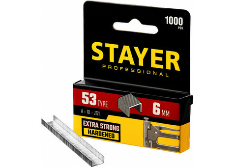 Скобы для степлера Stayer Standard 31610-06 6 мм тип 140 1000 шт