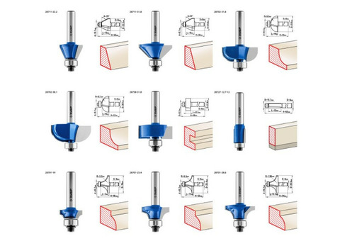 Набор профильных фрез по дереву Зубр Профессионал 28796-H30