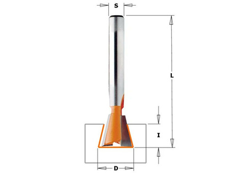 Фреза концевая CMT Hoffman W4 918.1613 D-16,7 I-12,5 S-8 L-49 мм