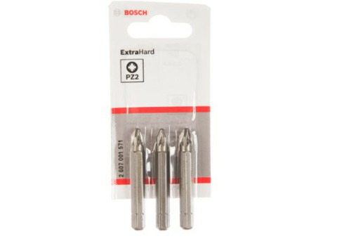 Бита Bosch 2607001571 PZ2х51 мм 3 шт