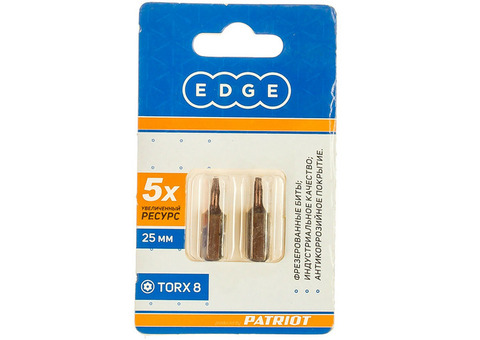 Бита Patriot Edge 818010015 Т 8х25 мм S2 2 шт