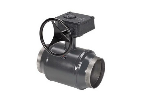 Кран шаровой Danfoss JiP Premium G-WW - Ду150 (Сварка/Сварка, PN25, Tmax 180°C, ручка с редуктором)