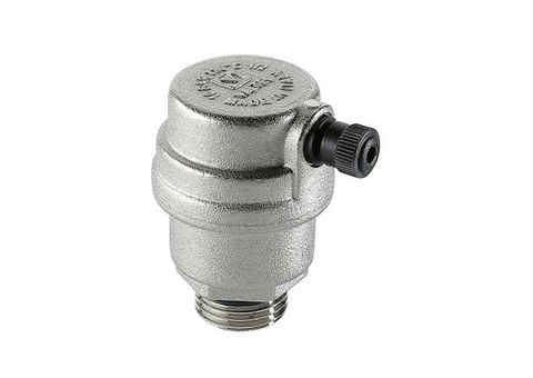 Воздухоотводчик автоматический VALTEC VT.502.NH - 1/2" (НР, PN10, Tmax 110°C, воздухоотвод сбоку)