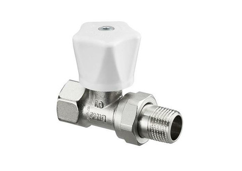 Вентиль ручной регулировки прямой Oventrop HR - 1/2" (ВР/НР-американка, PN10, Tmax 120°C)