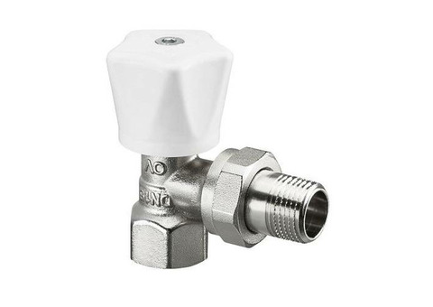 Вентиль ручной регулировки угловой Oventrop HR - 1/2" (ВР/НР-американка, PN10, Tmax 120°C)