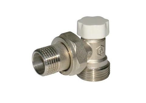 Клапан балансировочный угловой STOUT - 3/4" x 1/2" (НР/НР-американка, PN10, Tmax 120°C)