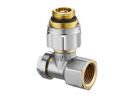 Вентиль на обратную подводку угловой Oventrop Combi 3 - 1/2" x 1/2" (ВР/НГ, PN10, Tmax 120°C)