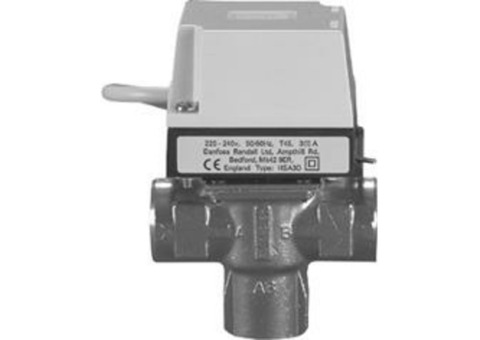 Клапан запорный трехходовой с сервоприводом Danfoss HSD типа Paddle - 3/4" (НГ, PN10, Tmax 95°C)