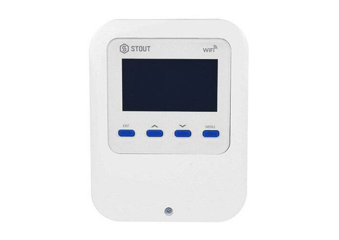 Терморегулятор комнатный STOUT ST-WIFI 8S (беспроводной, цвет белый)