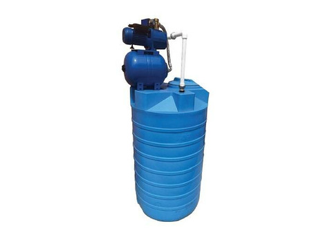 Бак для воды АКВАТЕК ATV 500 (с насосной станциеи AJC-60A, цвет синий)