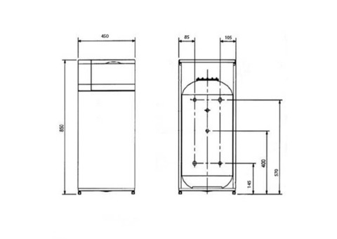 Водонагреватель косвенного нагрева BAXI SLIM UB 80