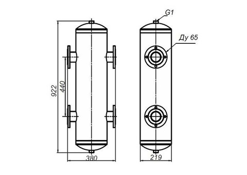 Гидравлический разделитель универсальный ZOTA - Ду65 мм (ф/ф, для котлов до 300 кВт)