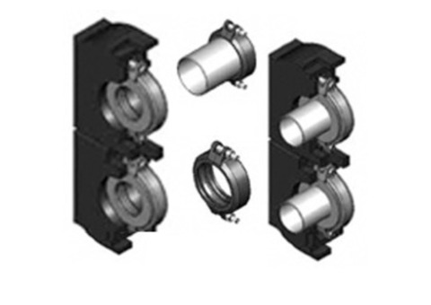Комплект для перехода Meibes Victaulic - HZW Ду80 мм на плоский фланец Ду80 мм (2 шт)
