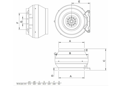 Systemair RVK-EX 315D4