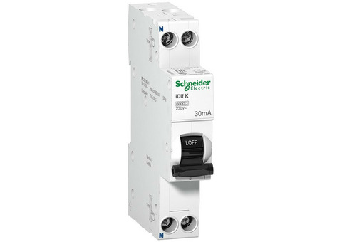 Автоматический выключатель дифференциального тока Schneider Electric Acti9 iDif K A9D63616 2п C 16А 6кА