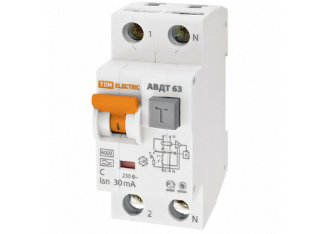 Автоматический выключатель дифференциального тока TDM АВДТ 63 SQ0202-0002 C16 30 мА