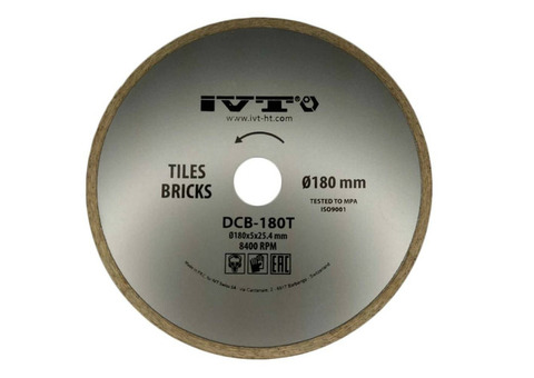 Диск алмазный IVT DCB-180 T 180х25,4 мм