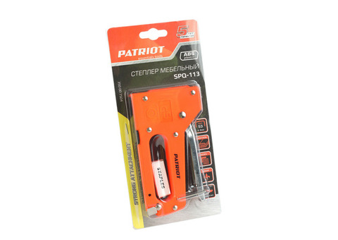 Степлер Patriot SPQ-113 350007504 пластиковый корпус скобы 4-8мм