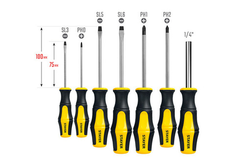 Набор отверток Stayer Hercules-K27 25827 с битами
