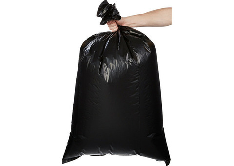 Мешки для мусора ПВД 120 л черные 10 штук
