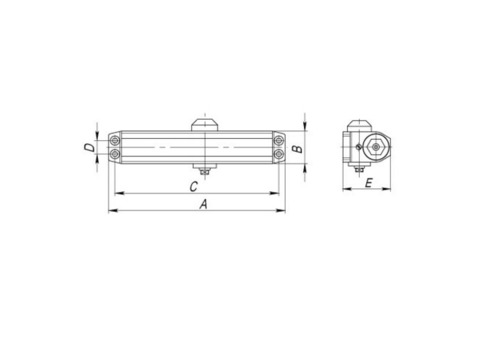 Доводчик дверной Punto SD-2050 WH белый 75-95 кг