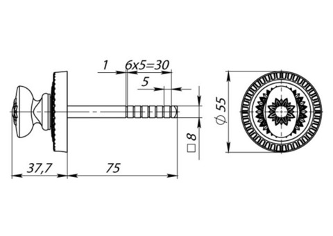 Накладка фиксатор Armadillo BKW8/CL GP