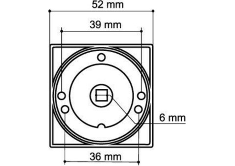 Накладка фиксатор Armadillo WC-BOLT BK6/SQ-21SN/CP-3