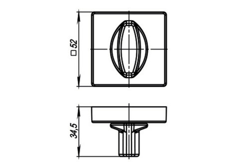 Накладка фиксатор Armadillo WC-BOLT BK6/USQ BB-17