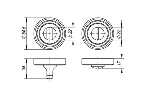 Накладка фиксатор Punto BK6 ML SN/CP-3