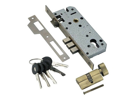 Замок врезной Adden Bau Lock 4585 5-60B D бронза