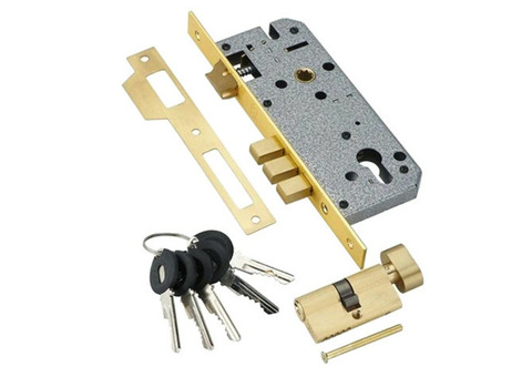 Замок врезной Adden Bau Lock 4585 5-60B D золото