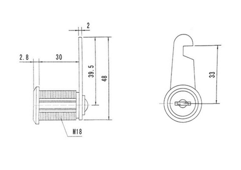 Почтовый замок Palladium ML-30 никель