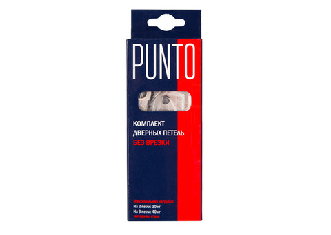 Петля накладная универсальная Punto 200-2B 100x2,5 GR графит