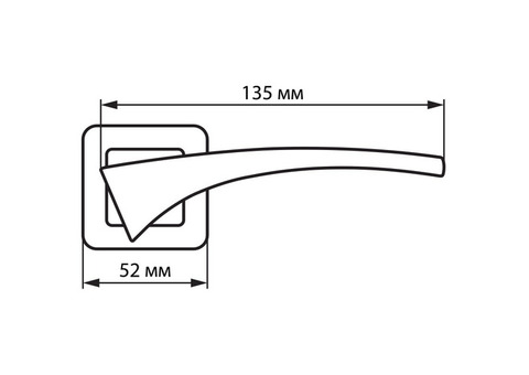 Ручка дверная Palladium Element Atom PD