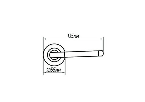 Ручка дверная Palladium Inizio SC/CP