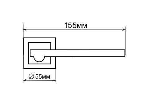 Ручка дверная Palladium Oscar BN/CP