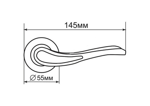 Ручка дверная Palladium Sofia SG/GP